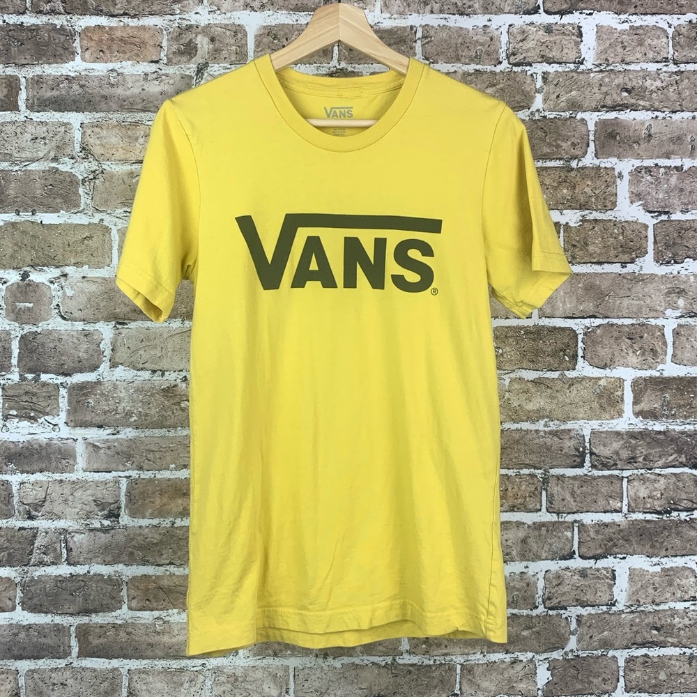 Vans Men’s T-Shirt Graphic Tee Size Small Yellow